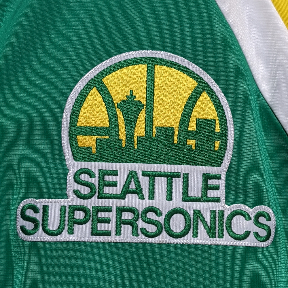 VTG Mitchell & Ness Seattle Supersonics Lined Track Jacket Large - Picture 3 of 11